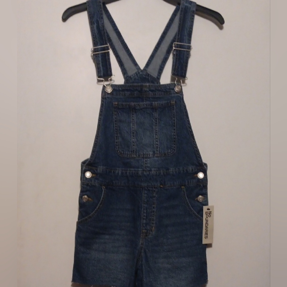 Brand New No Boundaries Denim Overalls Size XS